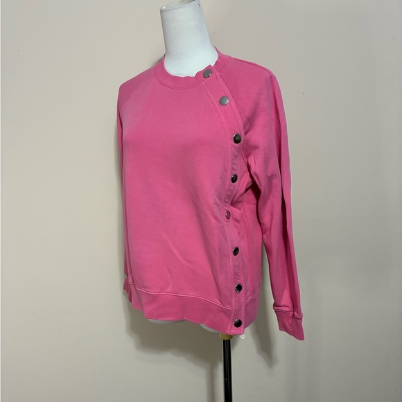 10 Crosby Derek Lam Women’s “Liana” Snap Button Sweatshirt - Picture 1 of 7